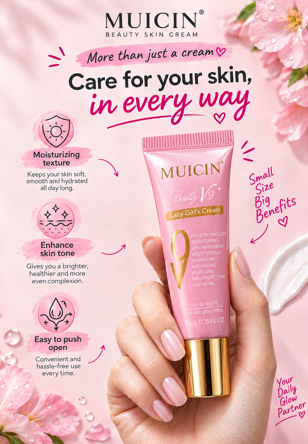 Baby V9+ Skin Polish Cream, Efficient Glow