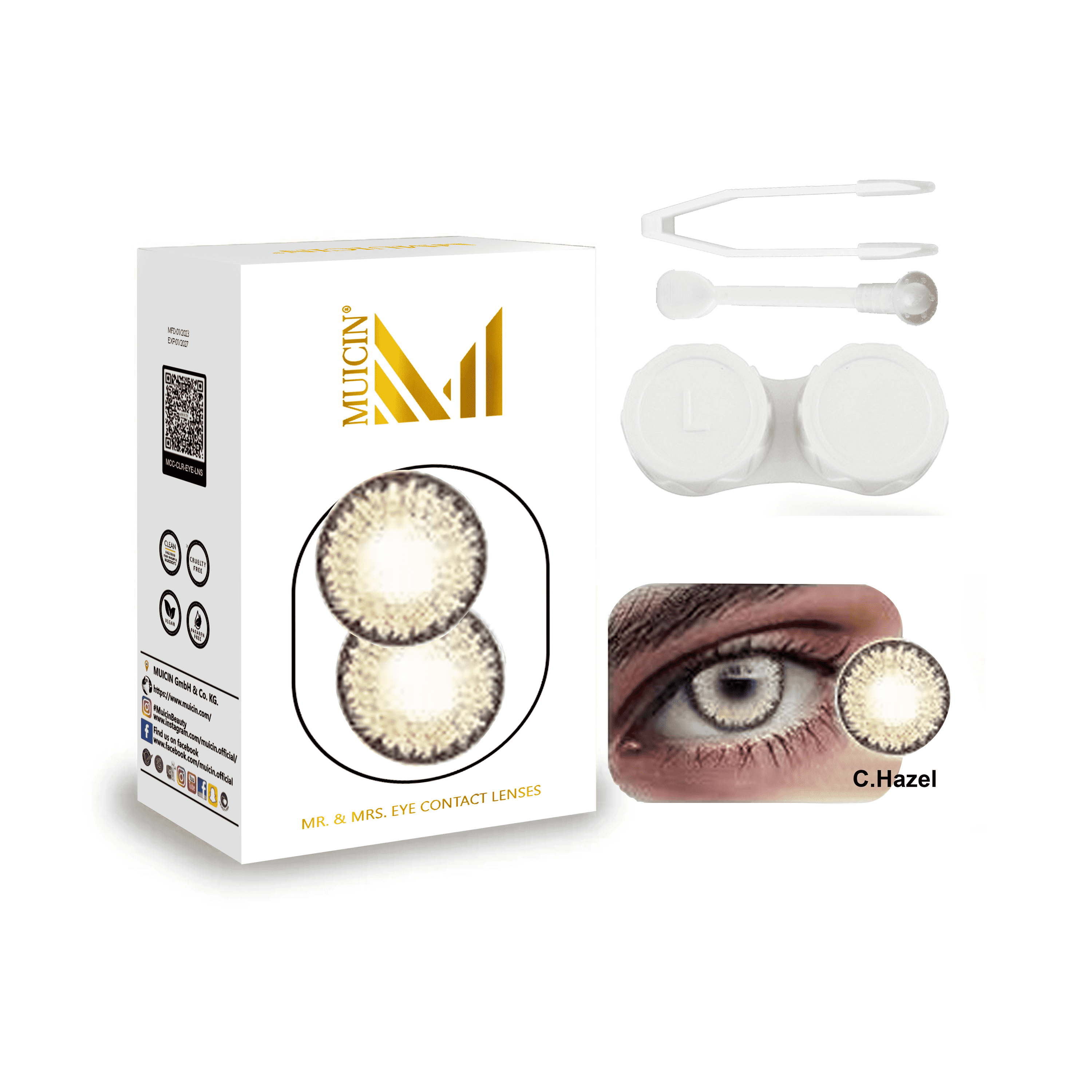 Mr &amp; Mrs Party Colored Contact Lenses