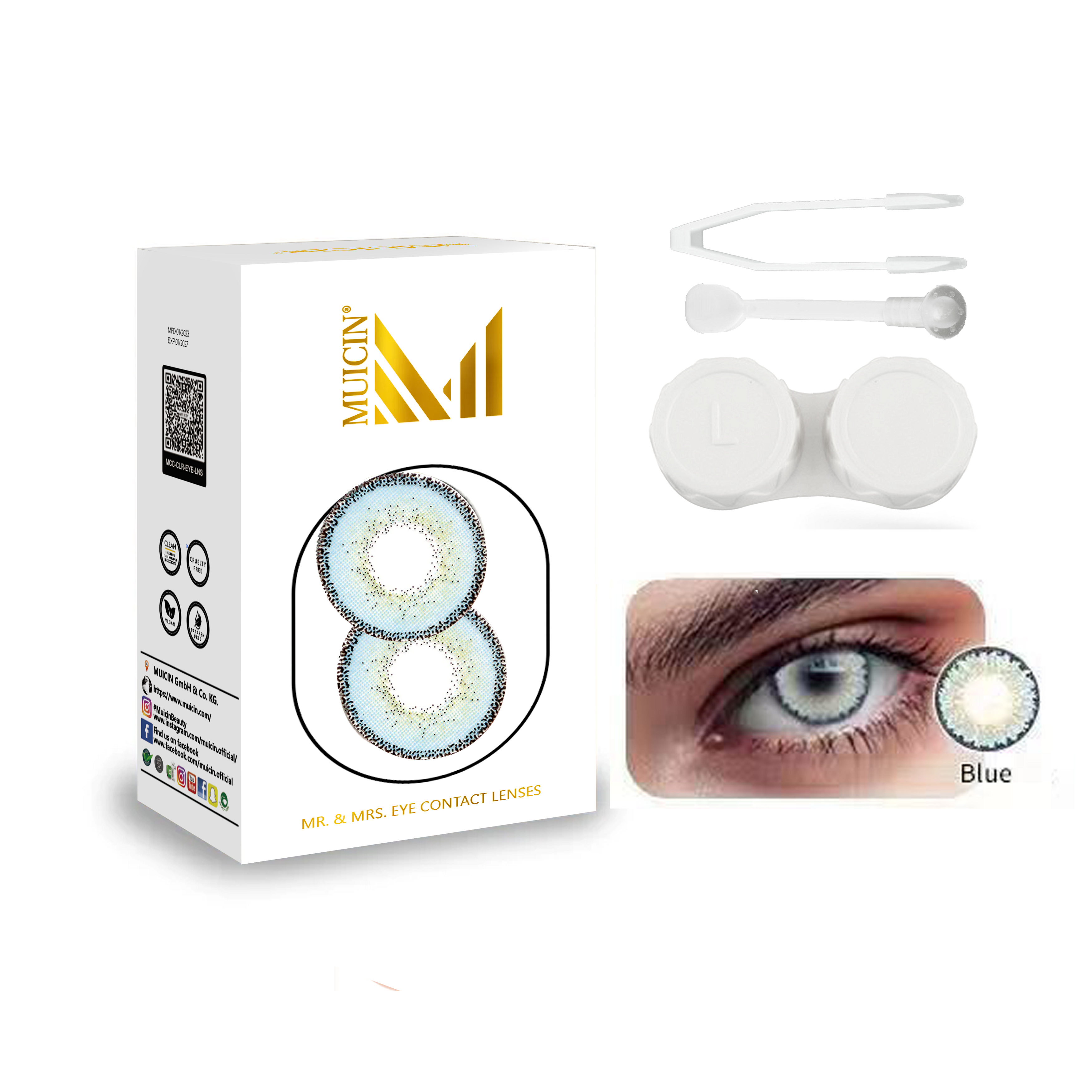 MR &amp; MRS PARTY WEAR COLORED EYE CONTACTS - VIBRANT EYE TRANSFORMATION