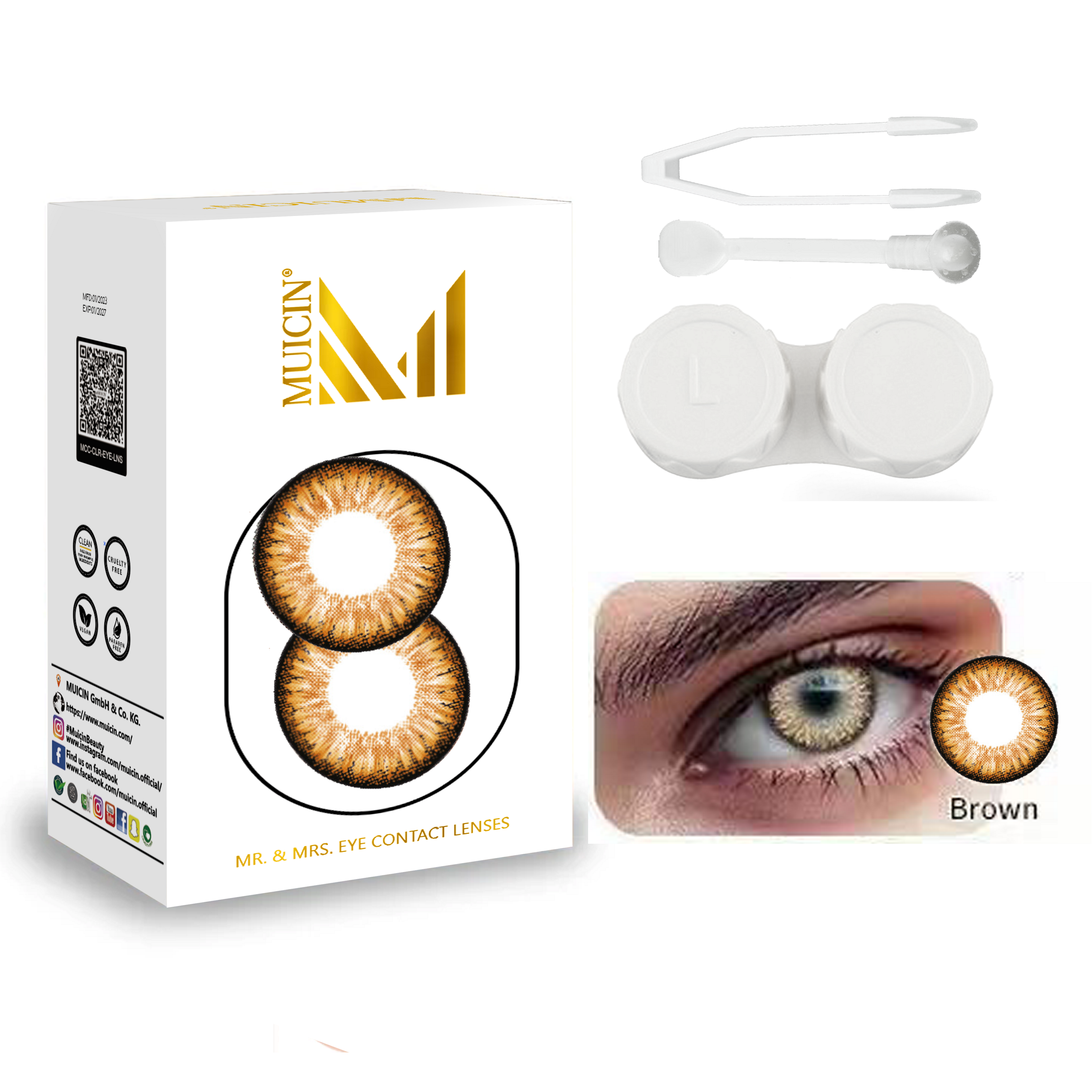 MR &amp; MRS PARTY WEAR COLORED EYE CONTACTS - VIBRANT EYE TRANSFORMATION