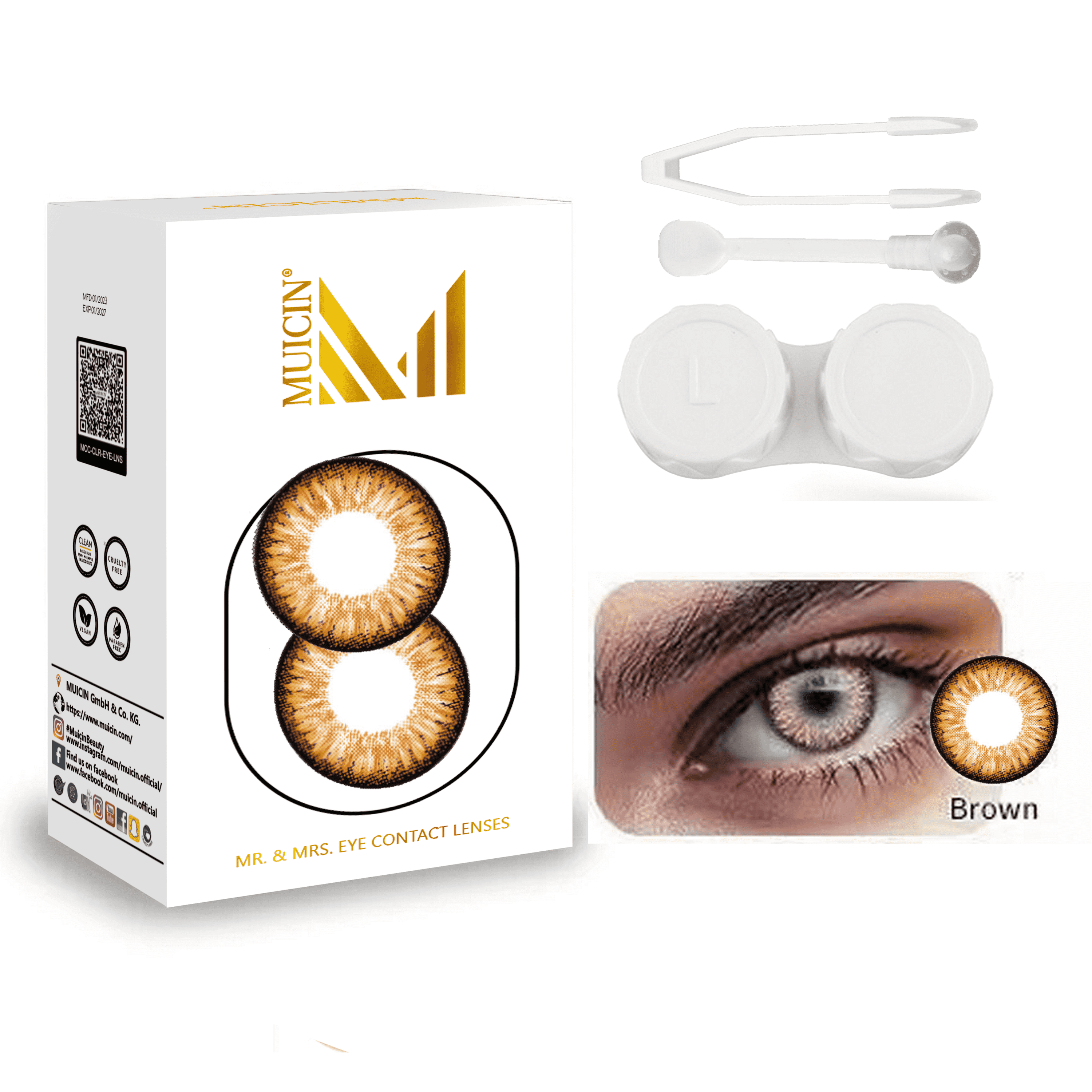 Mr &amp; Mrs Party Colored Contact Lenses