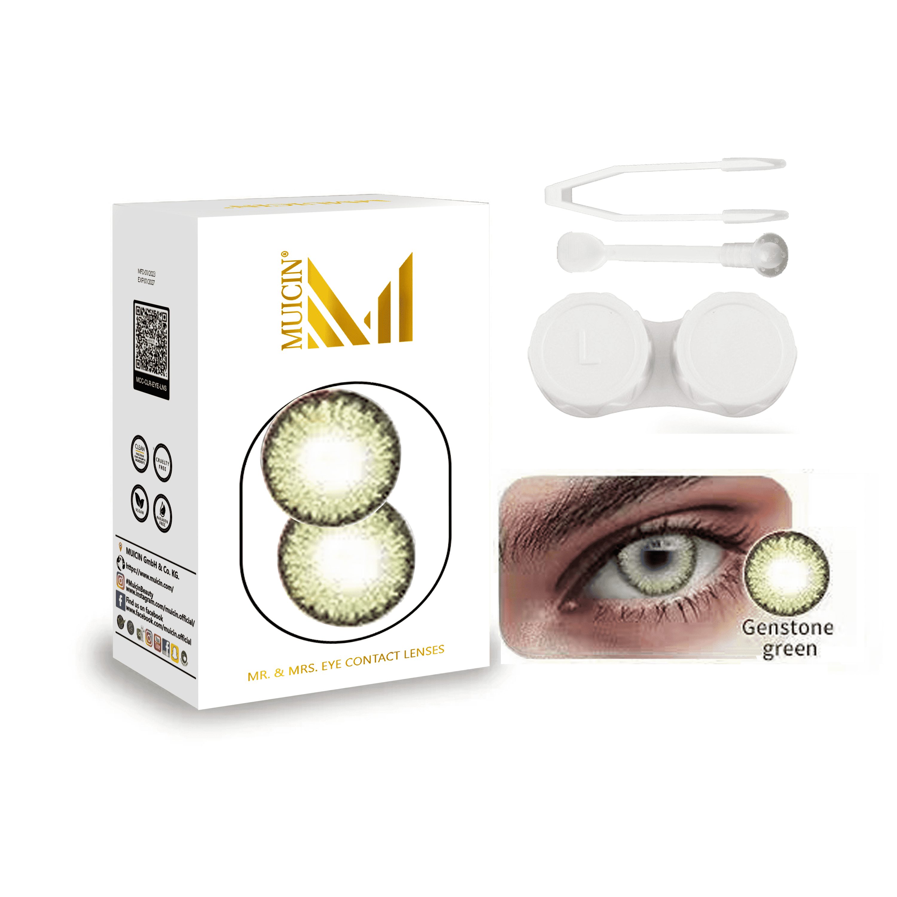 Mr &amp; Mrs Party Colored Contact Lenses