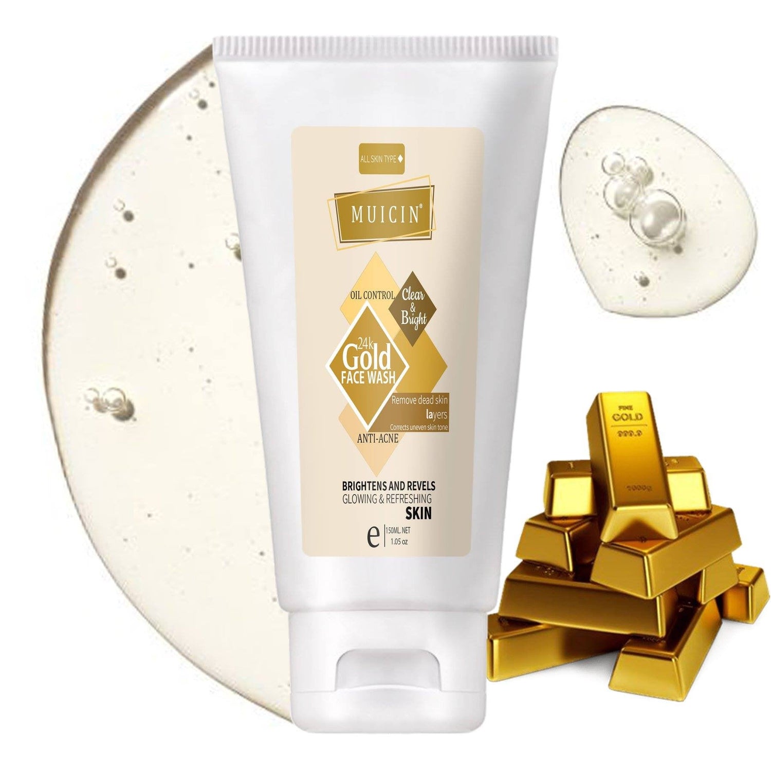 24K GOLD FACE WASH - LUXURIOUS PURIFYING CLEANSE