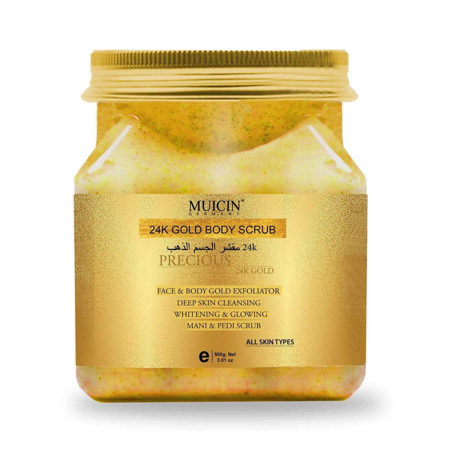 MUICIN - 24k Gold Exfoliating Face & Body Scrub - 500g  Best Price in Pakistan
