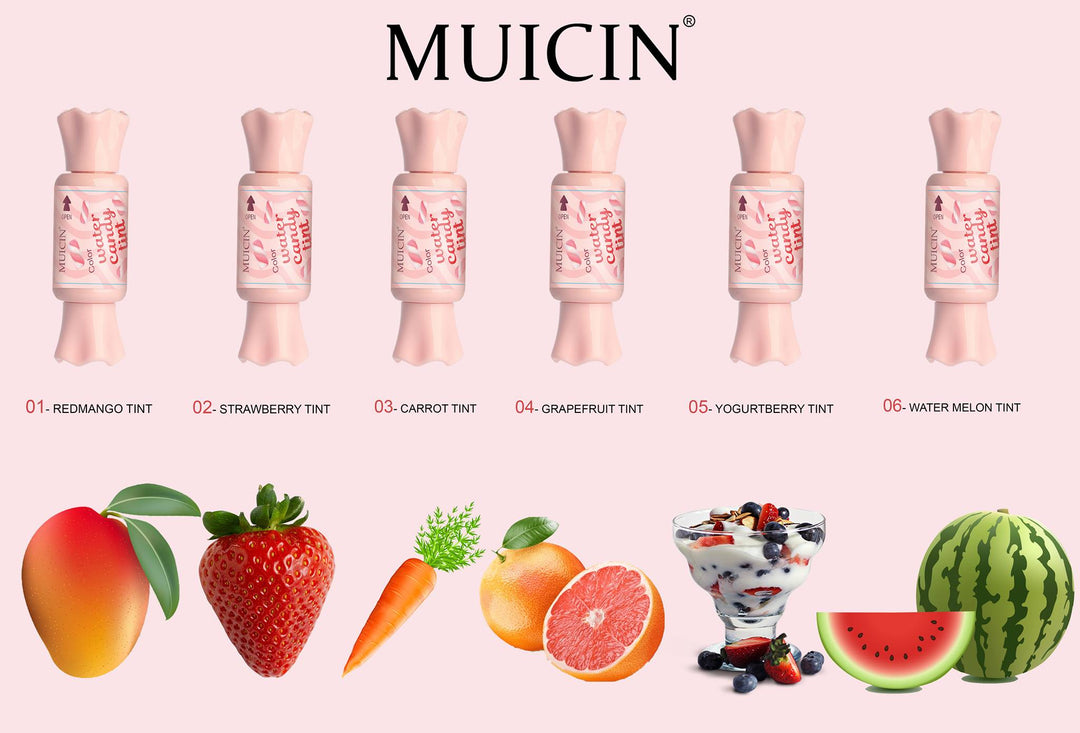 MUICIN - Lip & Cheek Water Candy Fruit Tints Pack of 6 Best Price in Pakistan