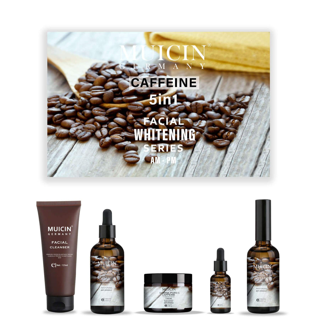5 IN 1 PORE-REFINING CAFFEINE FACIAL KIT - ENERGIZE &amp; CLARIFY