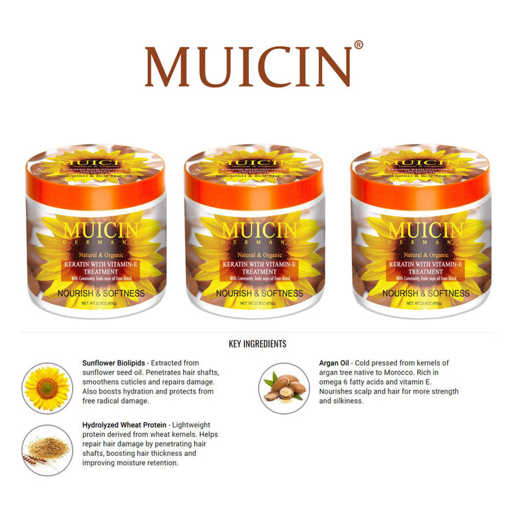 MUICIN - Sunflower and Argan Oil Hair Treatment Mask Best Price in Pakistan