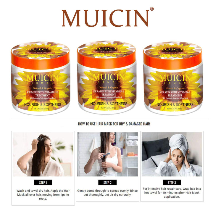 MUICIN - Sunflower and Argan Oil Hair Treatment Mask Best Price in Pakistan