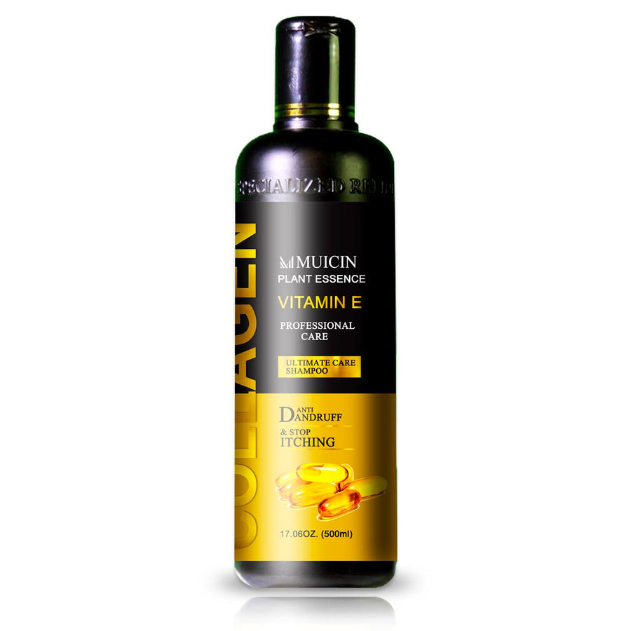 MUICIN - Vitamin E Collagen Ultimate Care Anti Dandruff & Anti Itching Shampoo - 500ml Best Price in Pakistan