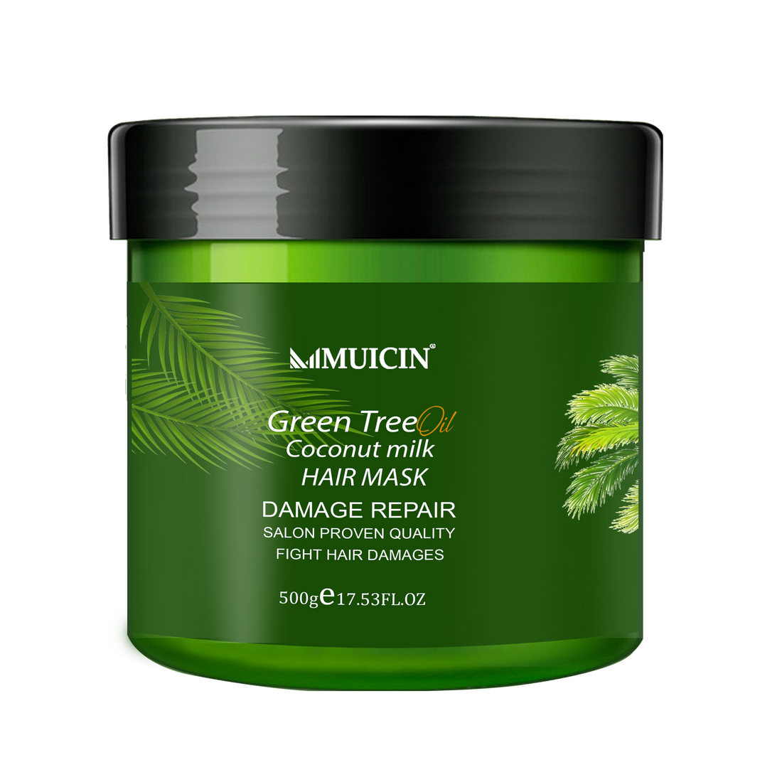 GREEN TEA &amp; COCONUT MILK HAIR PROTEIN MASK - LUXE RECONDITIONING