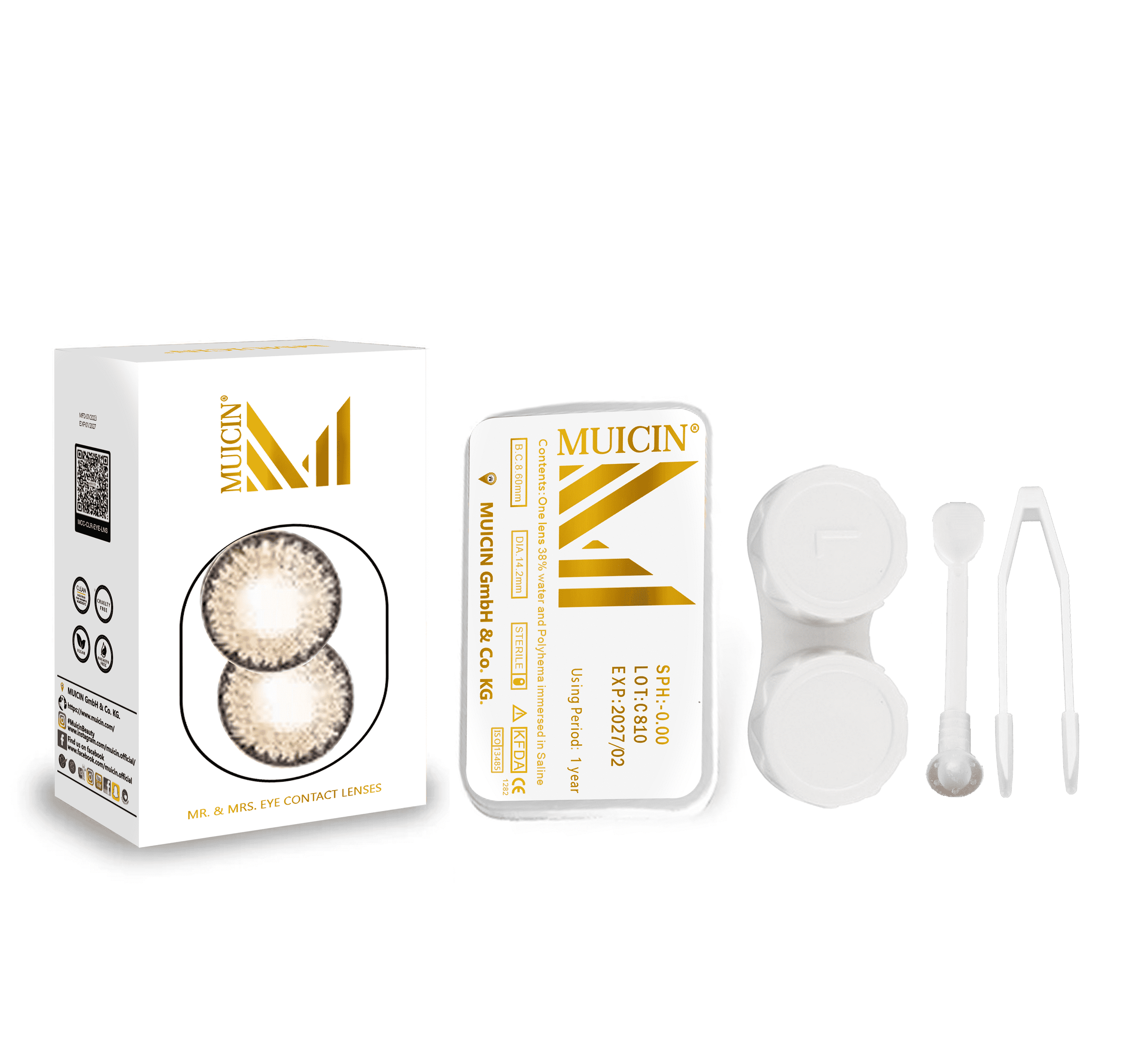 Mr &amp; Mrs Party Colored Contact Lenses