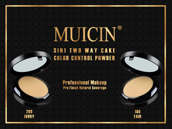 MUICIN - Luminous 3 in 1 Two Way Compact Face Powder Best Price in Pakistan
