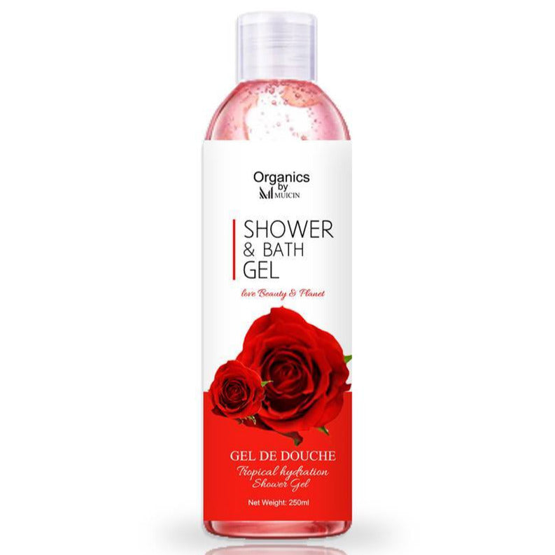 Organic Rose Shower &amp; Bath Gel - 250ml