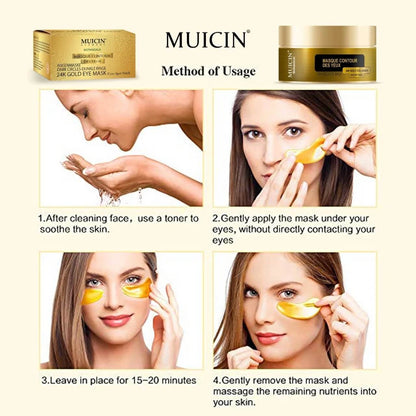 GOLD INFUSED COLLAGEN EYE PATCHES - LUXURIOUS EYE REVITALIZER