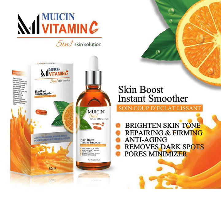 MUICIN - 5 In 1 Vitamin C Face Serum - 50ml Best Price in Pakistan