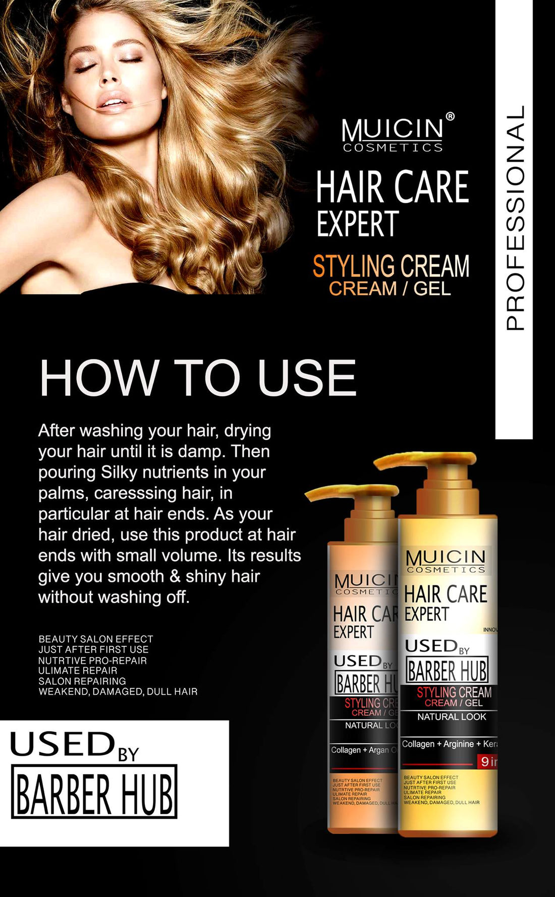 EXPERT FORMULA HAIR STYLING CREAM - PROFESSIONAL HOLD, NATURAL LOOK
