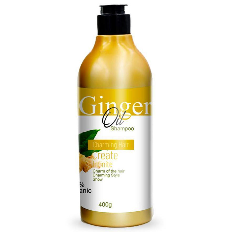 Ginger Oil Shampoo for Anti Hair Fall &amp; Dandruff Control - 400ml