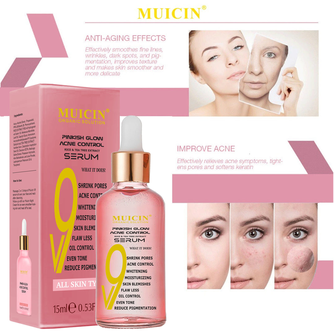 MUICIN - V9 Pinkish Glow Anti Acne Face Serum Best Price in Pakistan