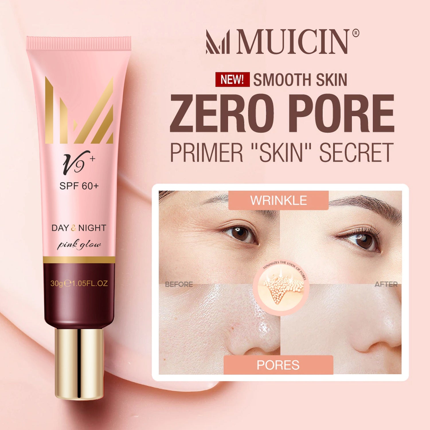 V9 PINK GLOW DAY &amp; NIGHT CC PRIMER CREAM - YOUR PERFECT BASE