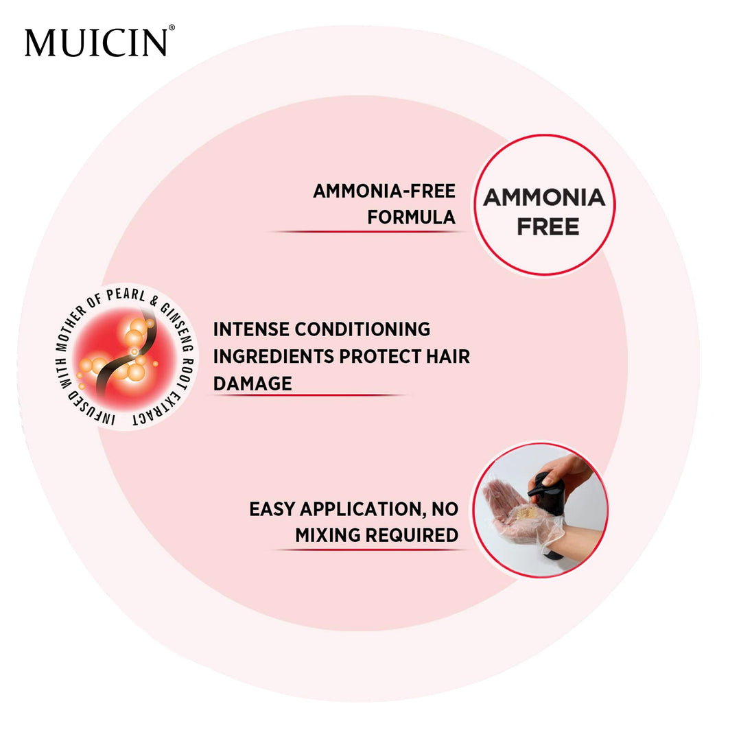 MUICIN - 5 in 1 Hair Color Shampoo With Ginger & Argan Oil Best Price in Pakistan