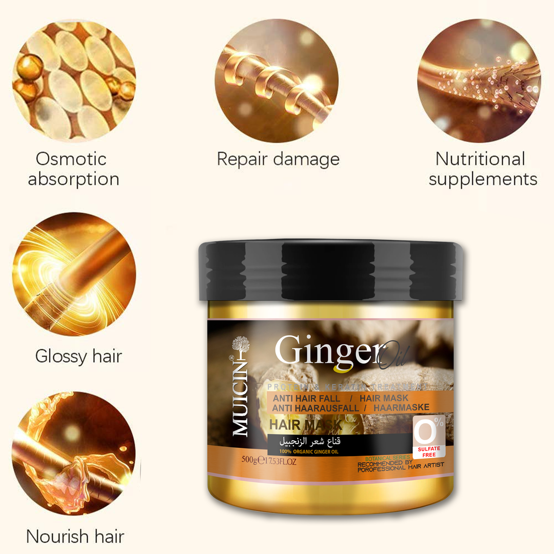 MUICIN - Ginger Hair Mask Anti Hair Fall - 500ml Best Price in Pakistan